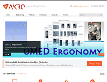 Tablet Screenshot of akroengineering.com